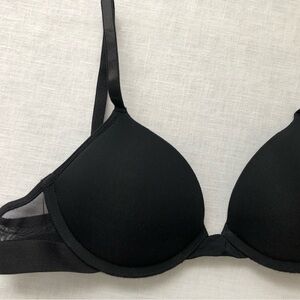 Pepper Original Black T-Shirt Bra 36AA NWOT Push up padded